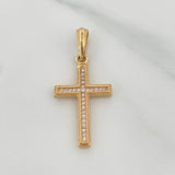 Dije Cruz 2.25gr / 1 1/4 in / Oro Amarillo 18K %