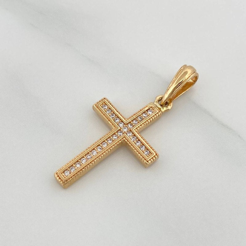 Dije Cruz 2.25gr / 1 1/4 in / Oro Amarillo 18K %