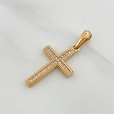 Dije Cruz 2.25gr / 1 1/4 in / Oro Amarillo 18K %