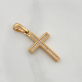 Dije Cruz 2.25gr / 1 1/4 in / Oro Amarillo 18K %