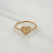 Anillo Corazón 2.15gr / T7 1/4 / Oro Amarillo 18K %