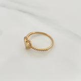Anillo Corazón 2.15gr / T7 1/4 / Oro Amarillo 18K %
