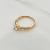 Anillo Solitario Churumbela 1.9gr / T6 1/2 / Oro Amarillo 18K %