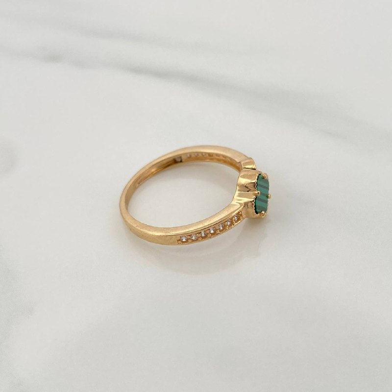 Anillo Trebol 2.4gr / T6 1/2 / Oro Amarillo Nac.Esp. 18K %
