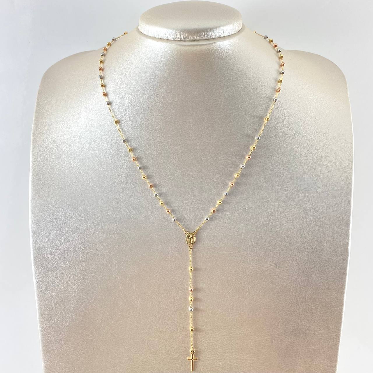 Miraculous Virgin Rosary 3.3 g / 17 3/4 in / 2.25 mm Three 18K Golds