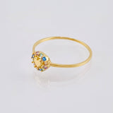 Circle Heart Ring 1.05 g / T7 18K Yellow Gold