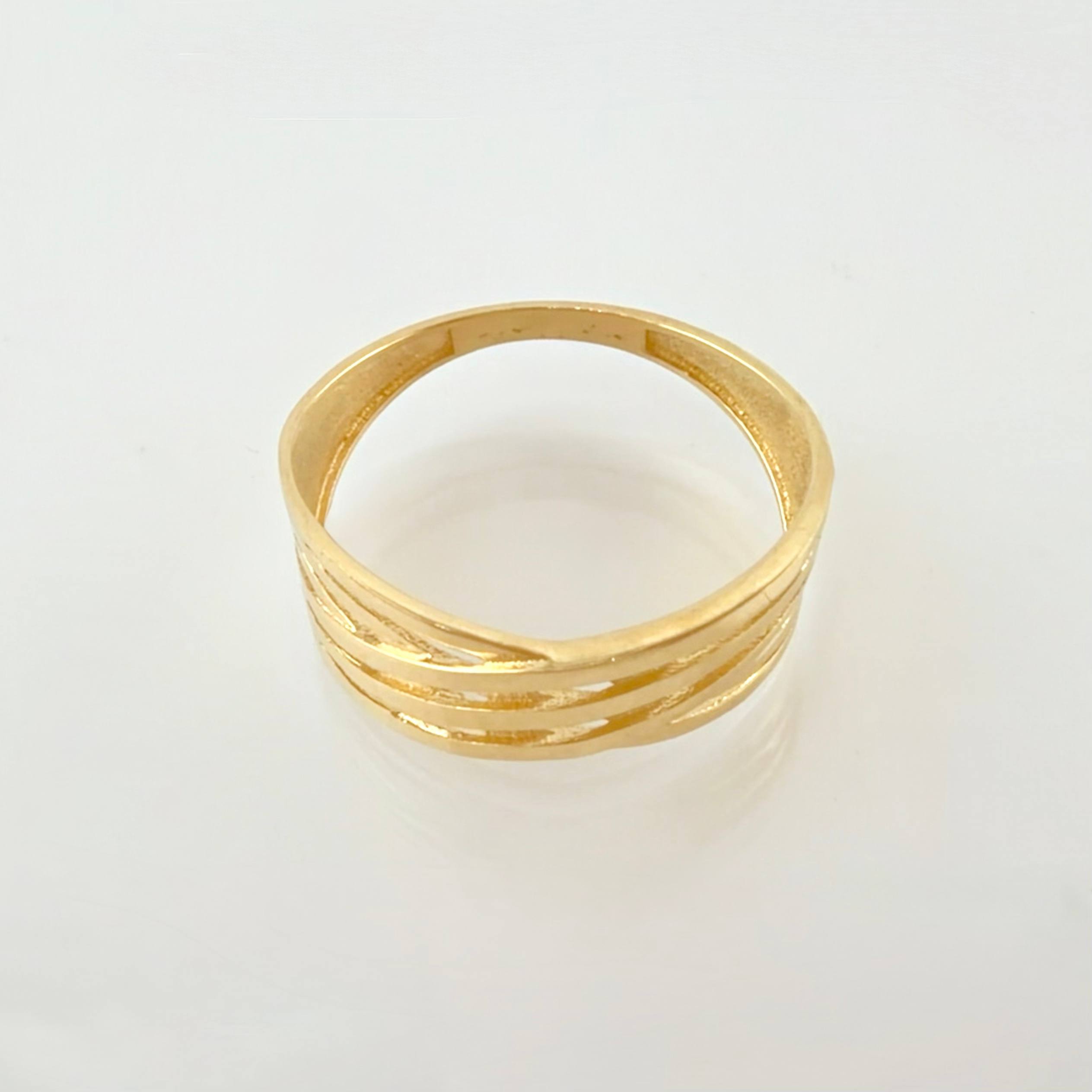 Anillo Ramas Huecas 2.1gr / T7 1/2 / Oro Amarillo 18K