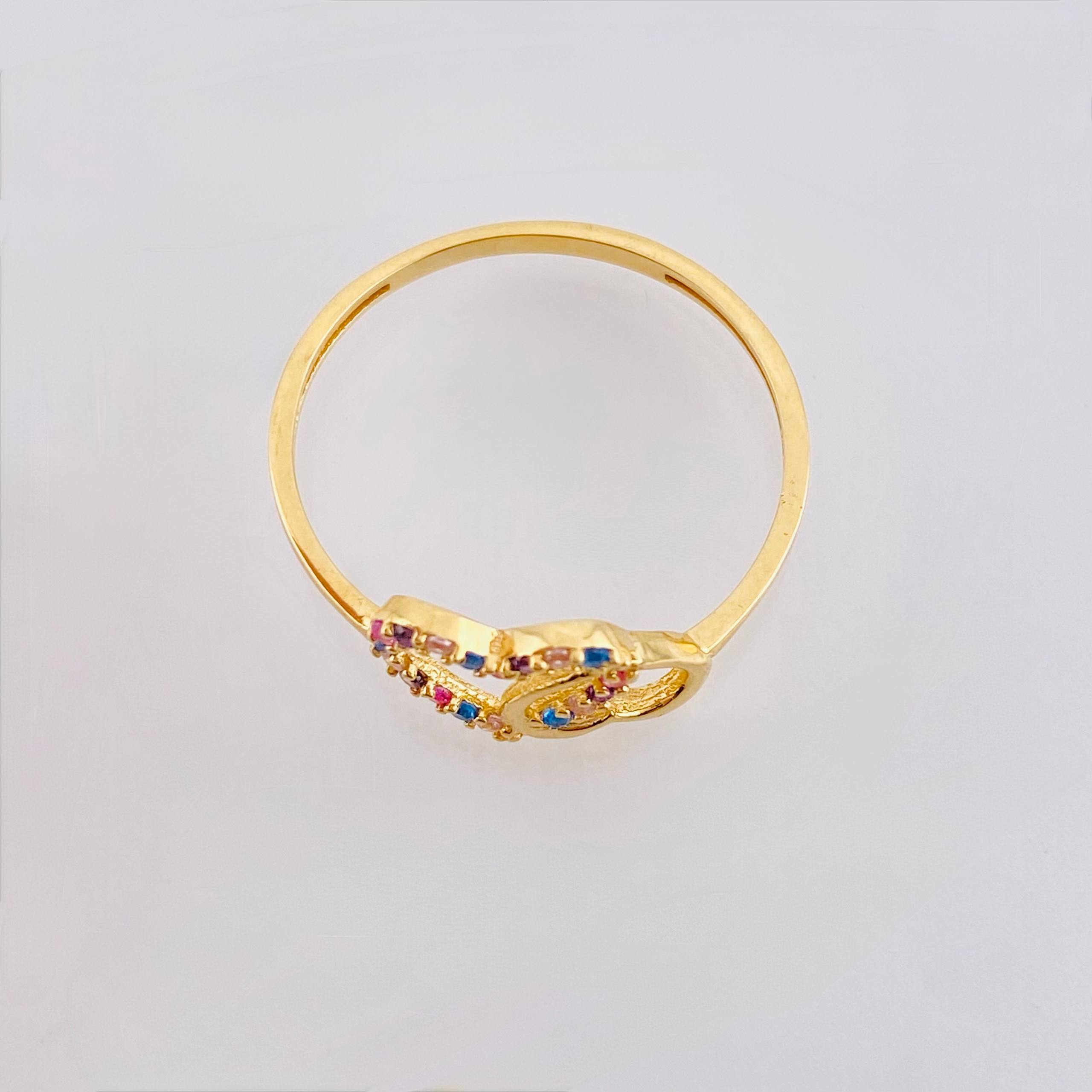 Heart Silhouette Ring 1.25gr / T8 / 18K Yellow Gold