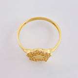 Anillo Flor Estrellado 2gr / T7 1/4 / Oro Amarillo 18K