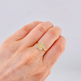 Starry Flower Ring 2.15gr / T7 1/2 / Yellow Gold 18K ©