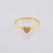 Dense Heart Ring 1.5gr / T7 / Yellow Gold 18K ©