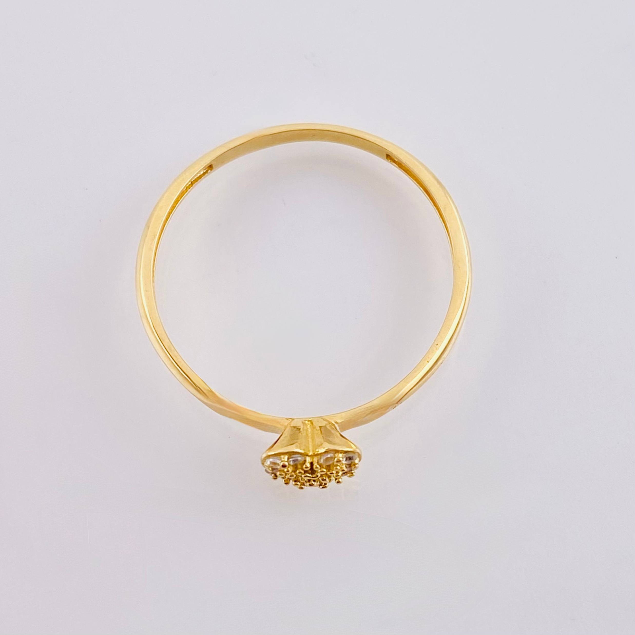 Dense Heart Ring 1.5gr / T7 / Yellow Gold 18K ©