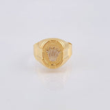Anillo Corona Rx 3.7gr / T10 / Dos Oros Amarillo Blanco 18K