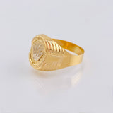 Anillo Corona Rx 3.7gr / T10 / Dos Oros Amarillo Blanco 18K