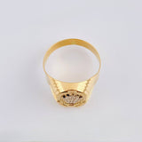 Anillo Corona Rx 3.7gr / T10 / Dos Oros Amarillo Blanco 18K