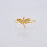 Anillo Libelula 1.05 g / T4 3/4 Oro Amarillo 18K