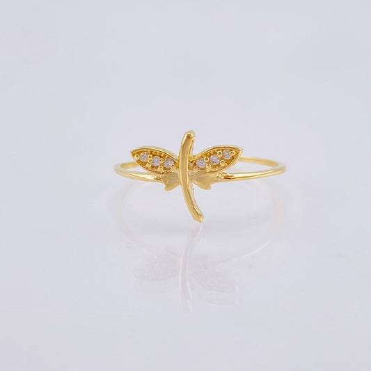 Dragonfly Ring 1.1 g / T6 1/4 Yellow Gold 18K