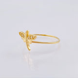 Anillo Libelula 1.1 g / T6 Oro Amarillo 18K