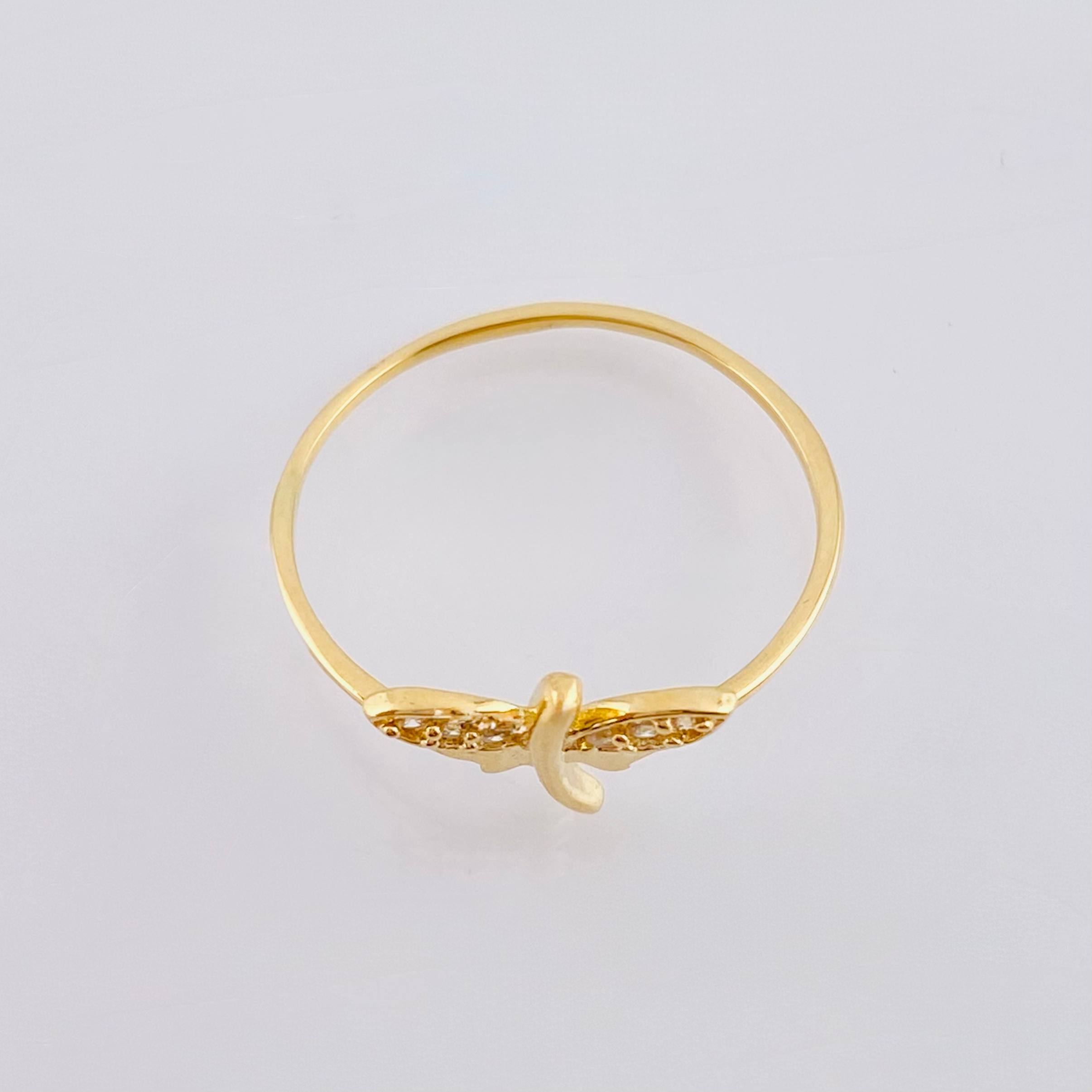 Dragonfly Ring 1.1 g / T6 1/4 Yellow Gold 18K