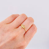 Dragonfly Ring 1.1 g / T6 1/4 Yellow Gold 18K