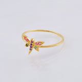 Dragonfly Ring 1 g / T6 Yellow Gold 18K