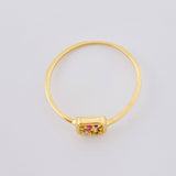 Anillo Recuadro Triqui 0.95gr / T7 / Oro Amarillo 18K ©