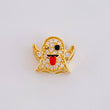 Herraje Emoji Fantasma  0.85gr / 1/4 in / Oro Amarillo 18K *