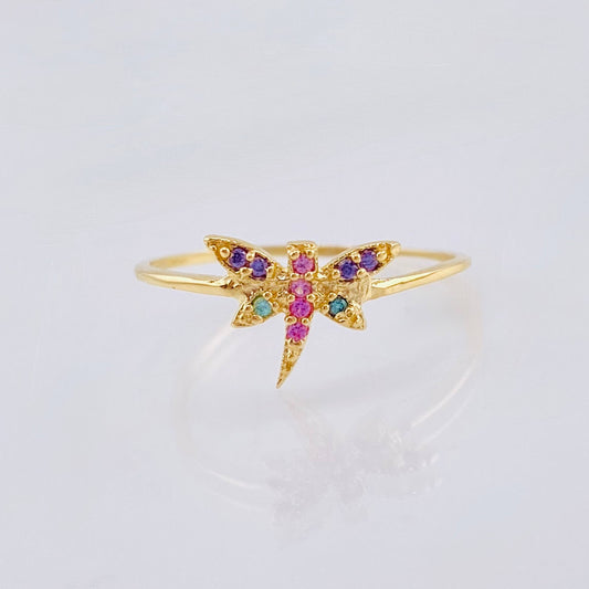 Dragonfly Ring 1gr / T7 1/4 / 18K Yellow Gold