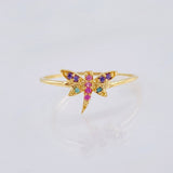 Dragonfly Ring 0.9 g / T5 1/2 Yellow Gold 18K