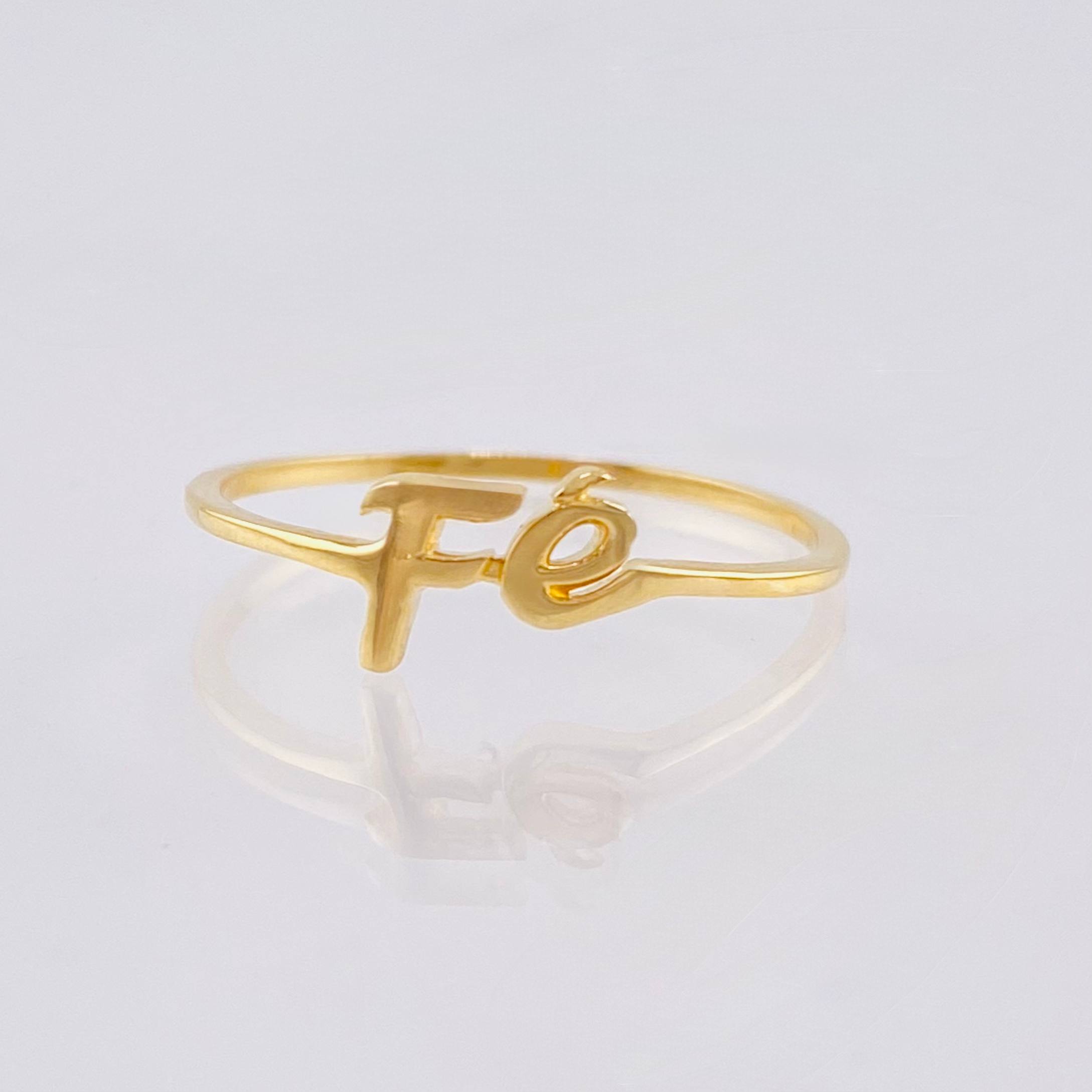 Faith Ring 1.35 g / T7 3/4 Yellow Gold 18K