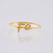 Faith Ring 1.35 g / T7 3/4 Yellow Gold 18K