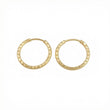 Candongas Aro Diamantado 0.65gr / 1/2 in / Oro Amarillo 18K