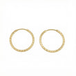 Candongas Aro Diamantado 0.75gr / 3/4 in / Oro Amarillo 18K