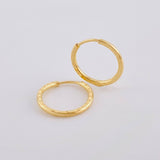 Candongas Aro Diamantado 0.65gr / 1/2 in / Oro Amarillo 18K