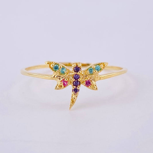 Dragonfly Ring 1gr / T7 3/4 / 18K Yellow Gold *