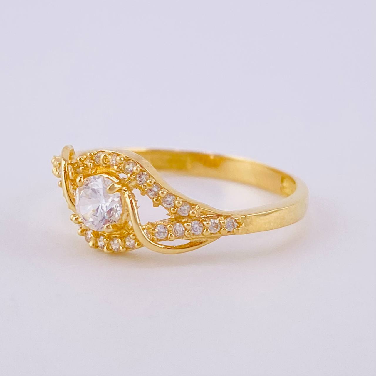 Anillo Solitario Liana 2.5gr / T6 3/4 / Oro Amarillo 18K *