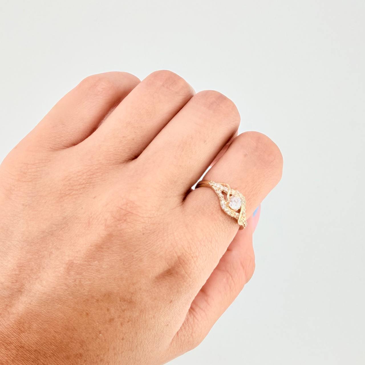 Anillo Solitario Liana 2.5gr / T6 3/4 / Oro Amarillo 18K *