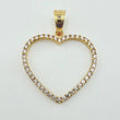 Heart Silhouette Pendant 1.55gr / 1 in / Yellow Gold 18K
