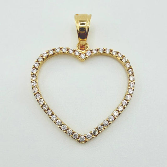 Dije Corazon Silueta 1.55gr / 1 in / Oro Amarillo 18K