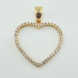 Heart Silhouette Pendant 1.55gr / 1 in / Yellow Gold 18K