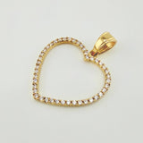 Heart Silhouette Pendant 1.55gr / 1 in / Yellow Gold 18K