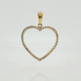 Heart Silhouette Pendant 1.55gr / 1 in / Yellow Gold 18K