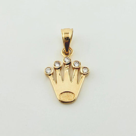 Dije Corona 1.2gr / 3/4 in / Oro Amarillo 18K ©