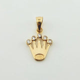 Pendant Crown 1.1gr / 3/4 in / 18K Yellow Gold