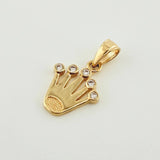 Pendant Crown 1.1gr / 3/4 in / 18K Yellow Gold
