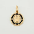 Crown Medal Pendant 1.05gr / 3/4 in / Yellow Gold 18K