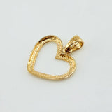 Heart Silhouette Pendant 1.05gr / 3/4 in / Yellow Gold 18K