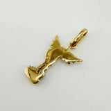 Saint Michael Archangel Pendant 1gr / 1 in / Two-Tone Yellow White Gold 18K