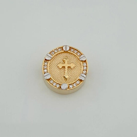 Herraje Cruz Tornillos 3.45gr / 1/2 in / Oro Amarillo 18K &