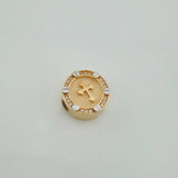 Herraje Cruz Tornillos 3.45gr / 1/2 in / Oro Amarillo 18K &